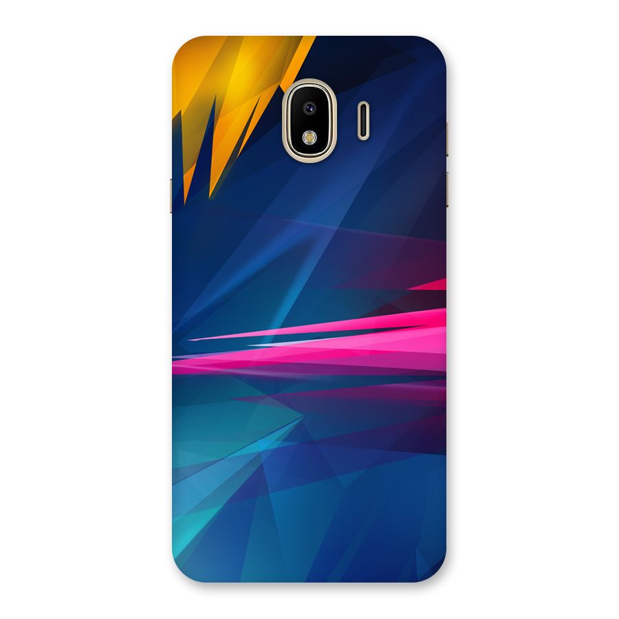 Blue Red Abstract Back Case for Galaxy J4