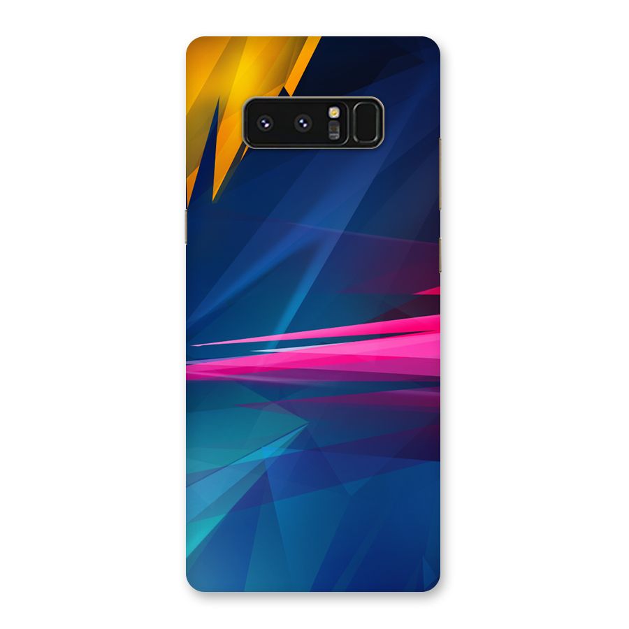 Blue Red Abstract Back Case for Galaxy Note 8