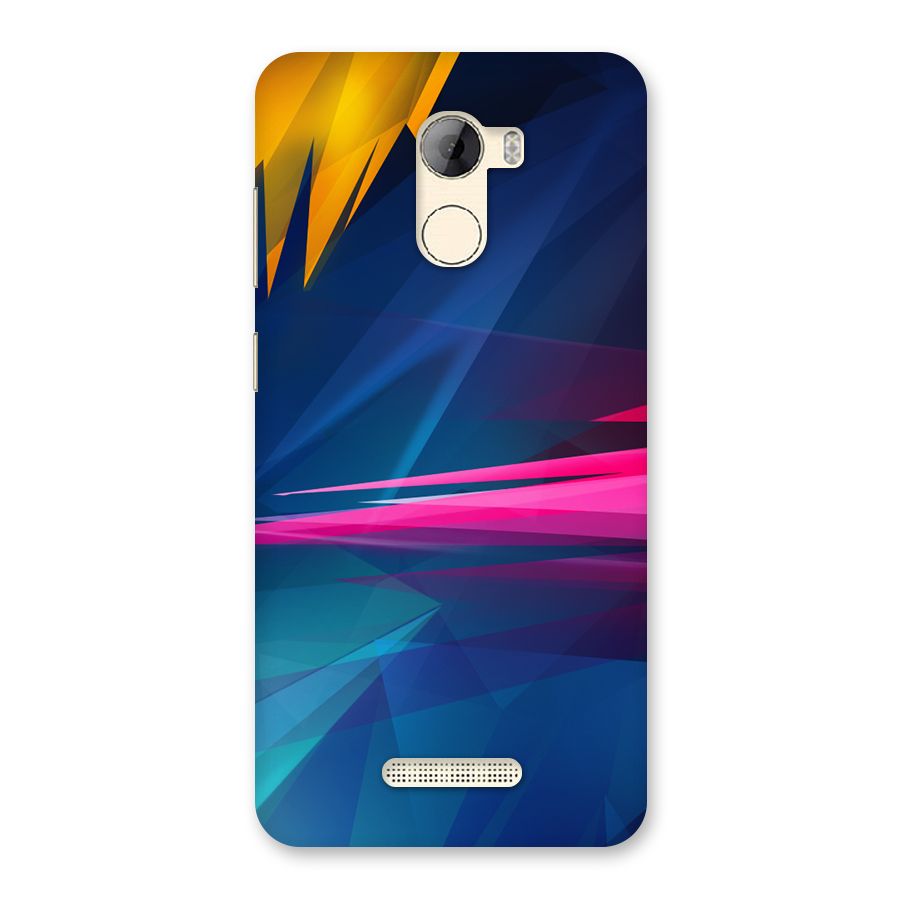 Blue Red Abstract Back Case for Gionee A1 LIte