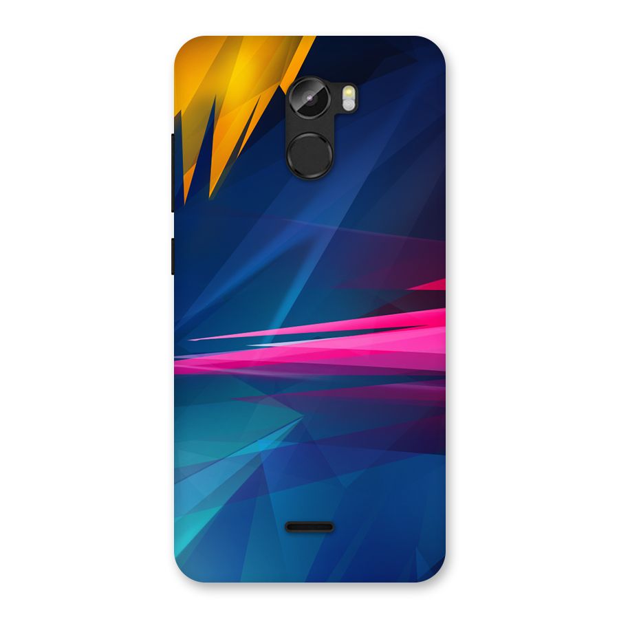 Blue Red Abstract Back Case for Gionee X1