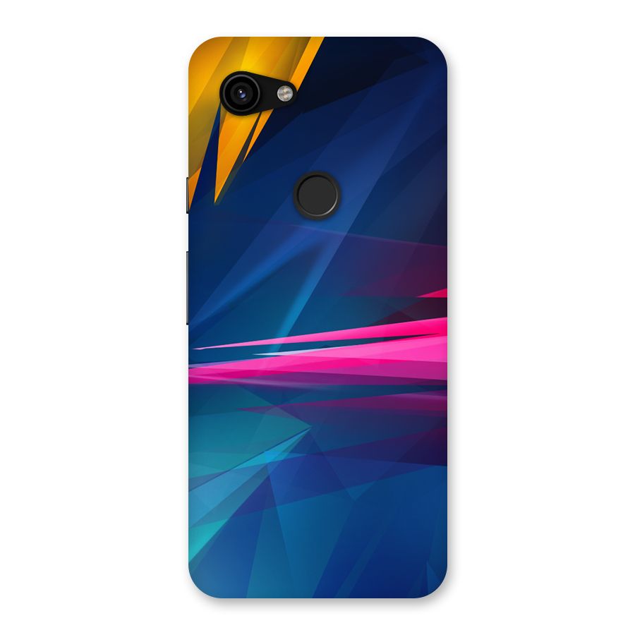 Blue Red Abstract Back Case for Google Pixel 3a