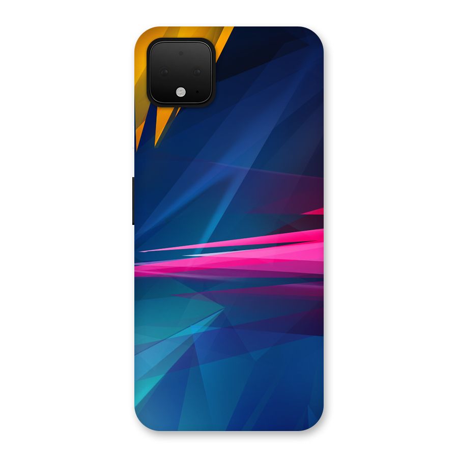 Blue Red Abstract Back Case for Google Pixel 4 XL
