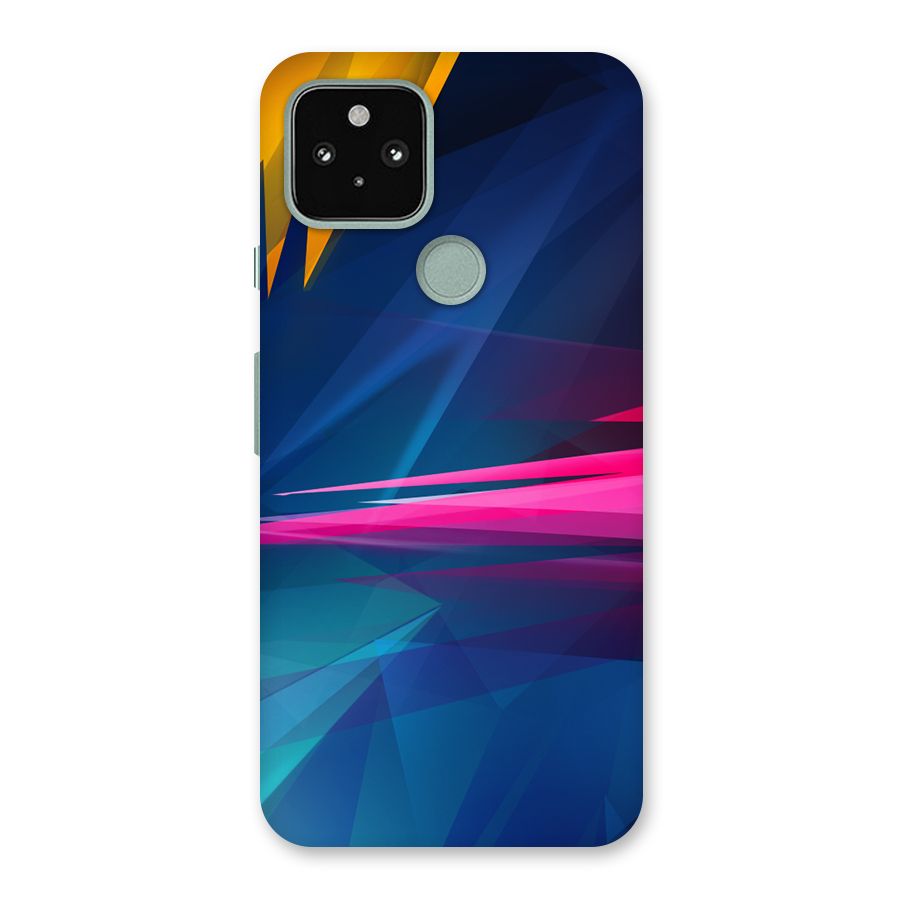 Blue Red Abstract Back Case for Google Pixel 5