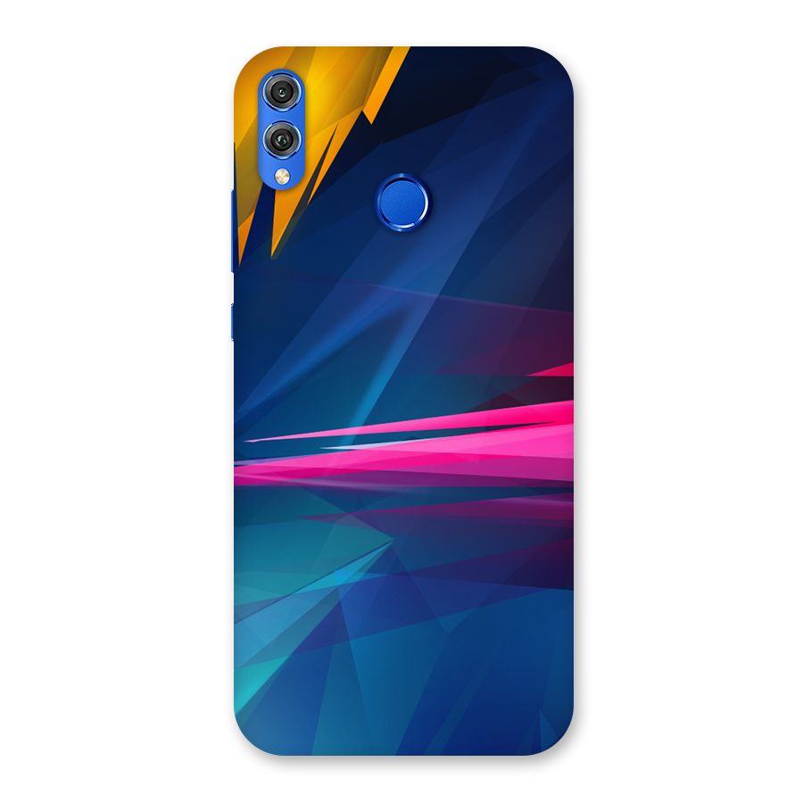Blue Red Abstract Back Case for Honor 8X