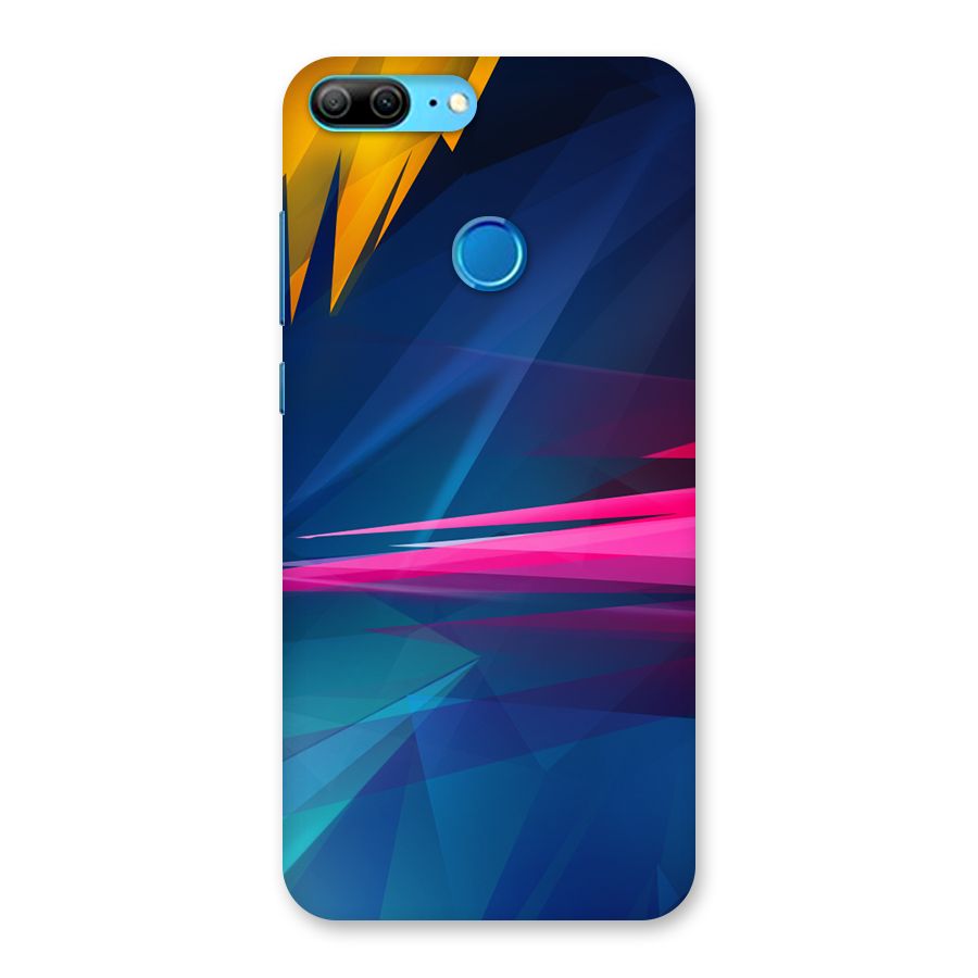 Blue Red Abstract Back Case for Honor 9 Lite
