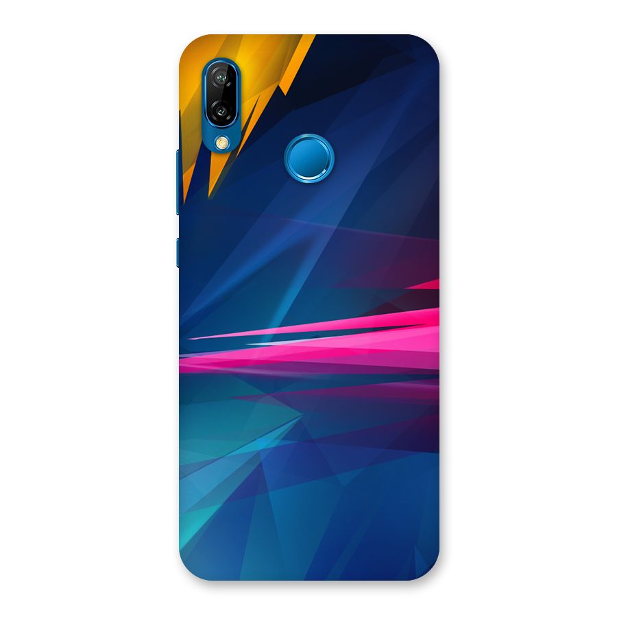Blue Red Abstract Back Case for Huawei P20 Lite