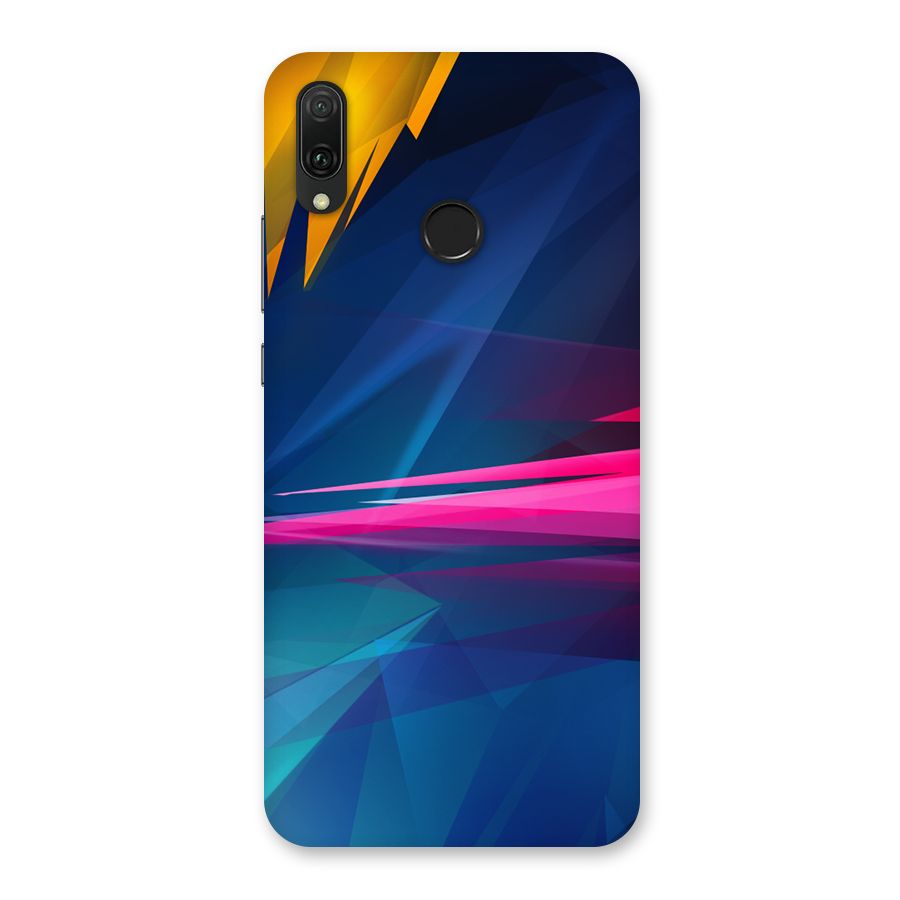 Blue Red Abstract Back Case for Huawei Y9 (2019)