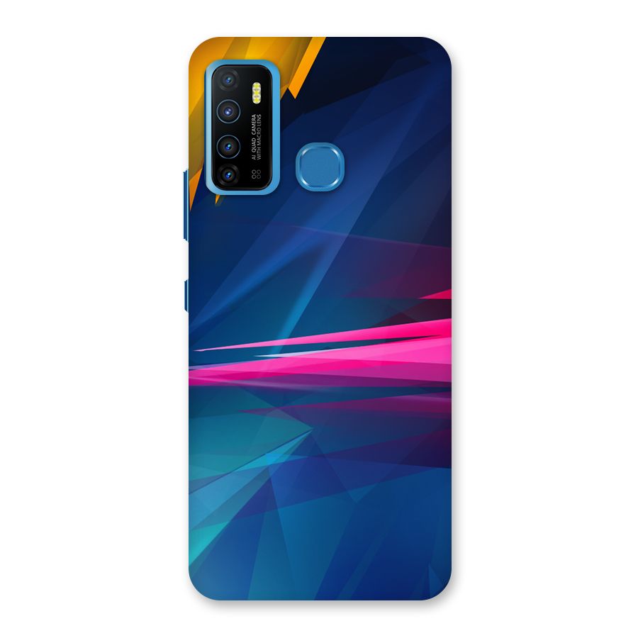 Blue Red Abstract Back Case for Infinix Hot 9