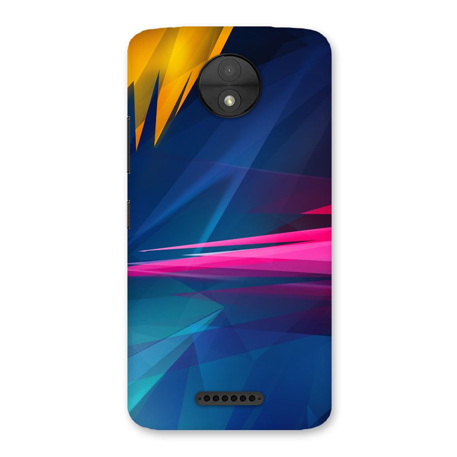 Blue Red Abstract Back Case for Moto C