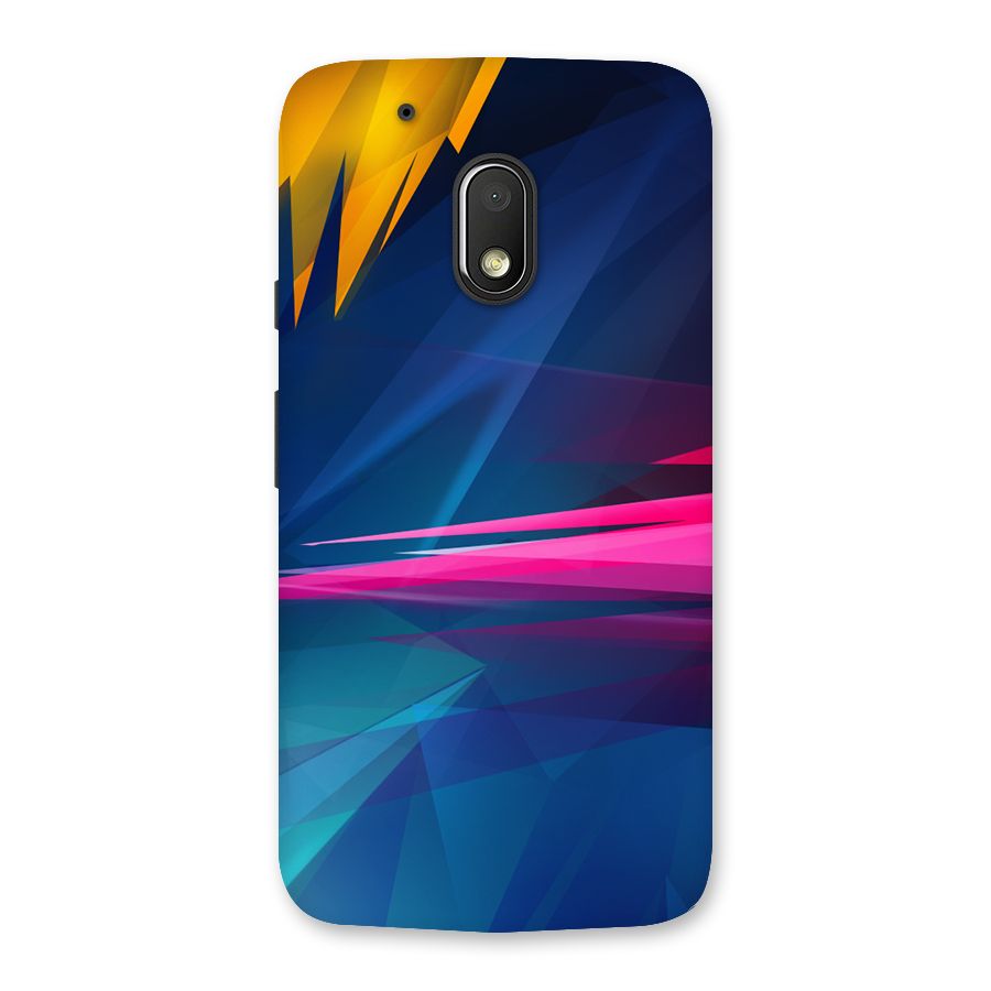 Blue Red Abstract Back Case for Moto G4 Play