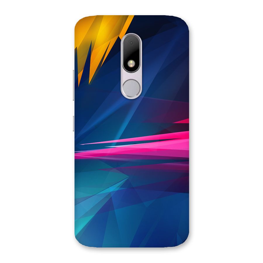 Blue Red Abstract Back Case for Moto M