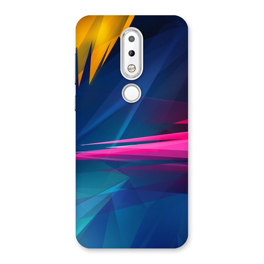 Blue Red Abstract Back Case for Nokia 6.1 Plus