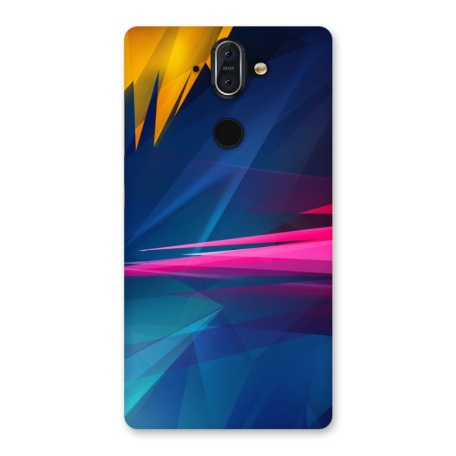 Blue Red Abstract Back Case for Nokia 8 Sirocco