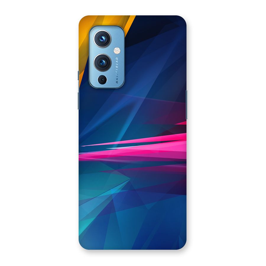 Blue Red Abstract Back Case for OnePlus 9