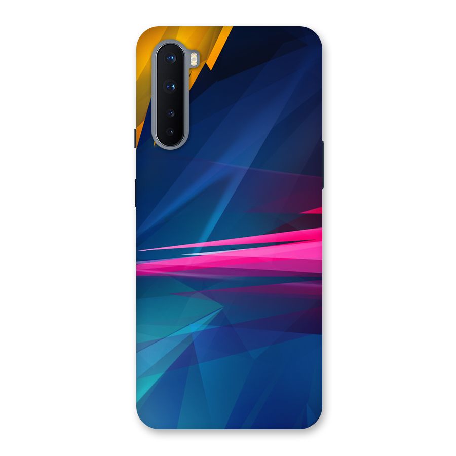 Blue Red Abstract Back Case for OnePlus Nord
