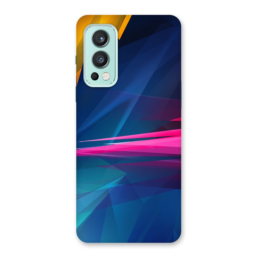 Blue Red Abstract Back Case for OnePlus Nord 2 5G