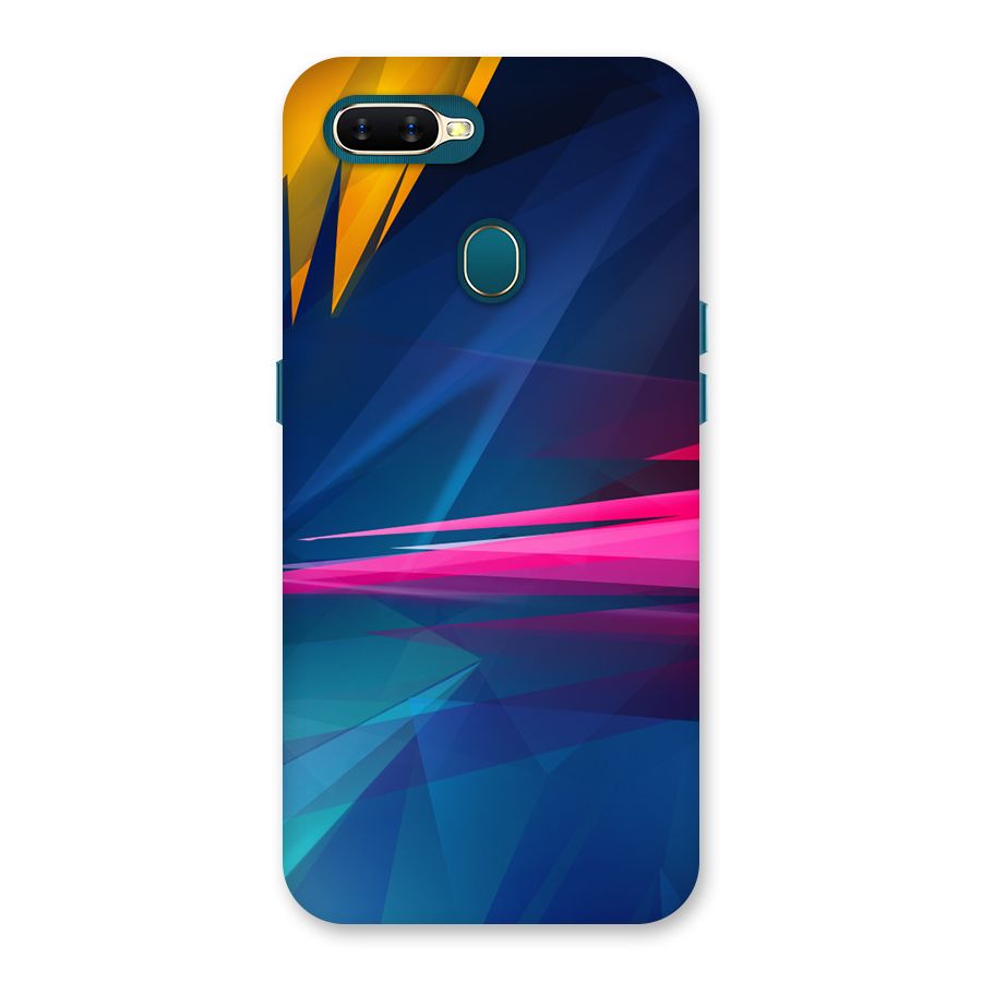 Blue Red Abstract Back Case for Oppo A11k