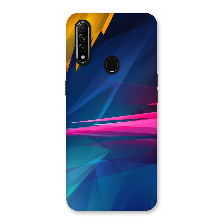 Blue Red Abstract Back Case for Oppo A31