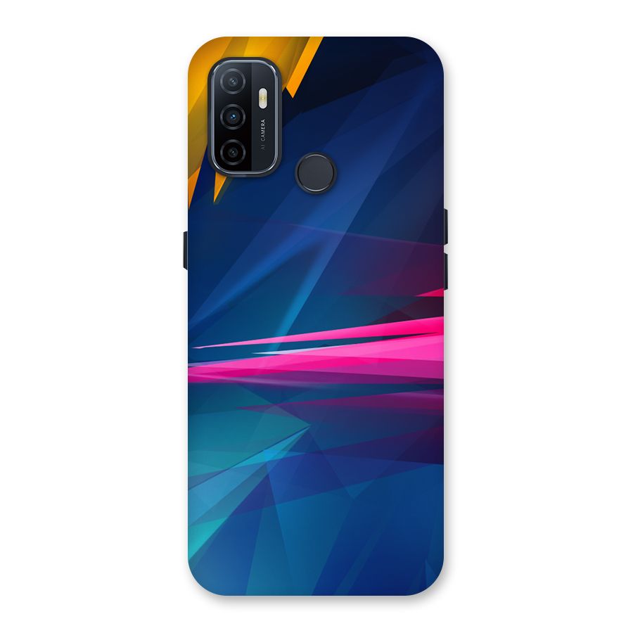 Blue Red Abstract Back Case for Oppo A32