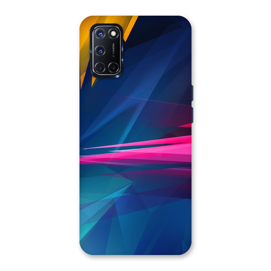 Blue Red Abstract Back Case for Oppo A52
