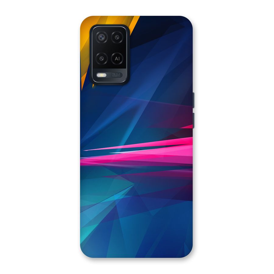 Blue Red Abstract Back Case for Oppo A54