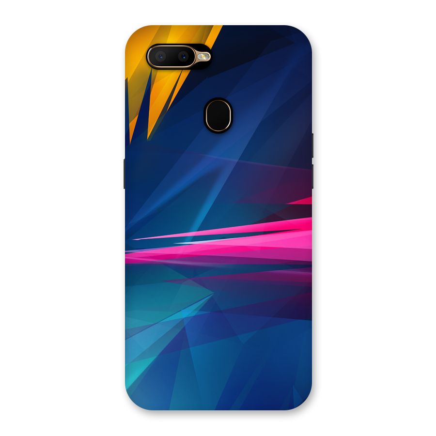 Blue Red Abstract Back Case for Oppo A5s