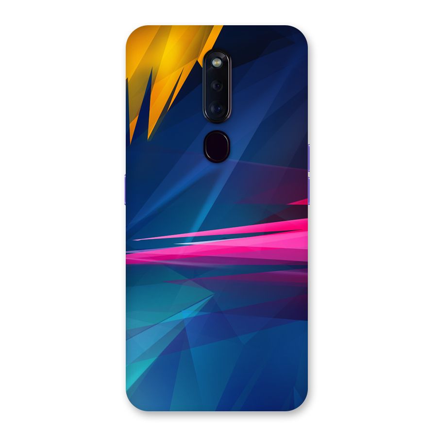 Blue Red Abstract Back Case for Oppo F11 Pro
