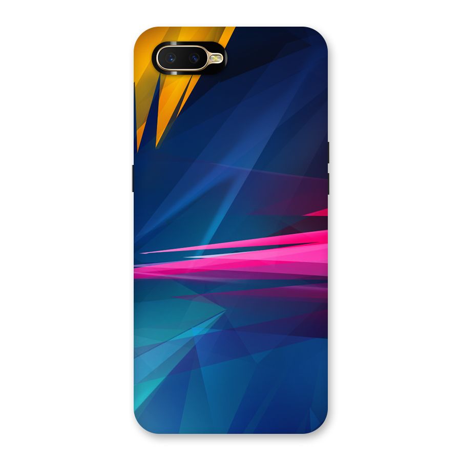 Blue Red Abstract Back Case for Oppo K1