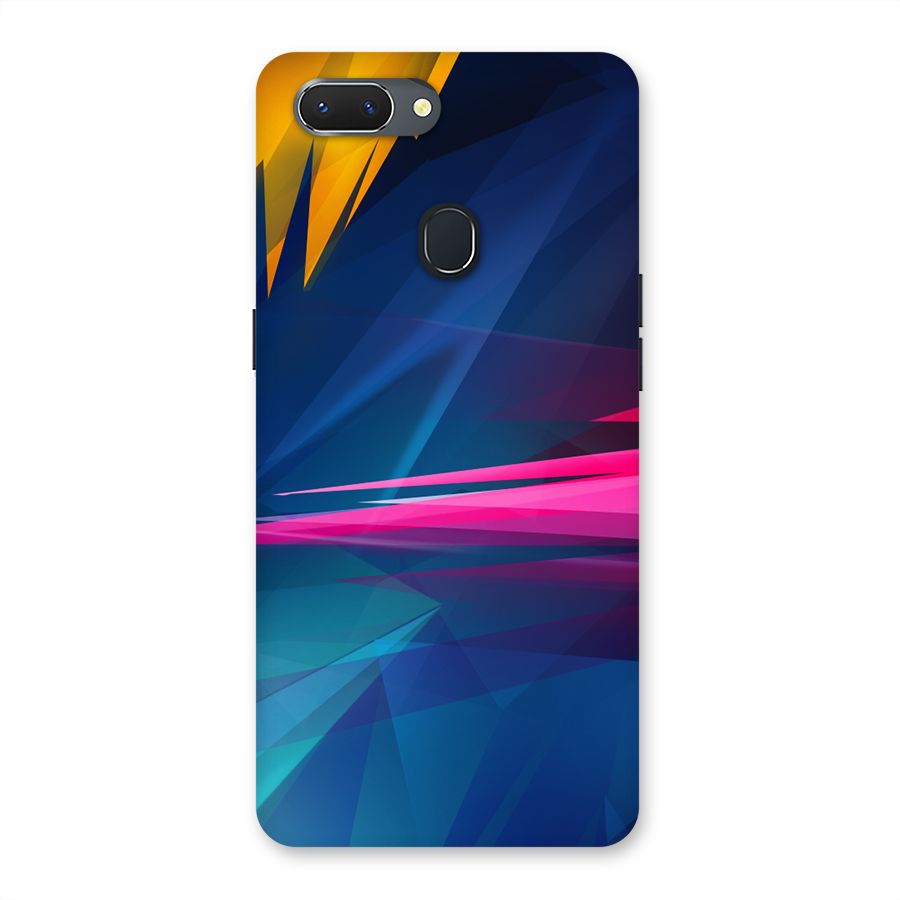 Blue Red Abstract Back Case for Oppo Realme 2