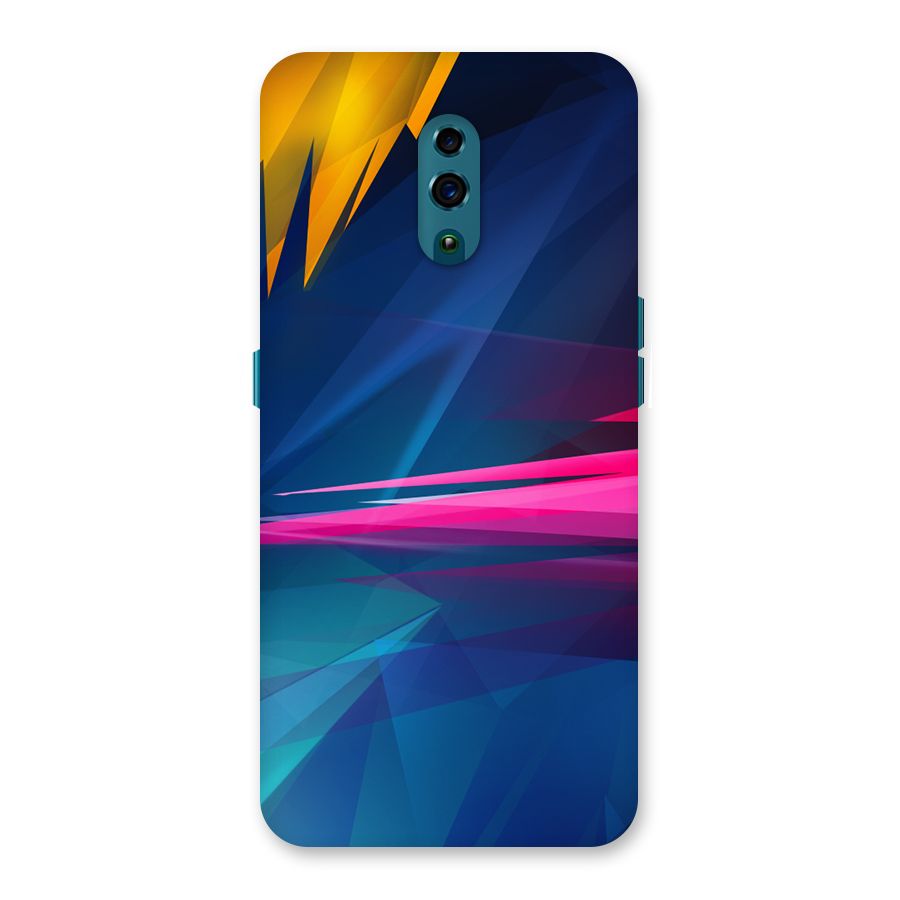 Blue Red Abstract Back Case for Oppo Reno