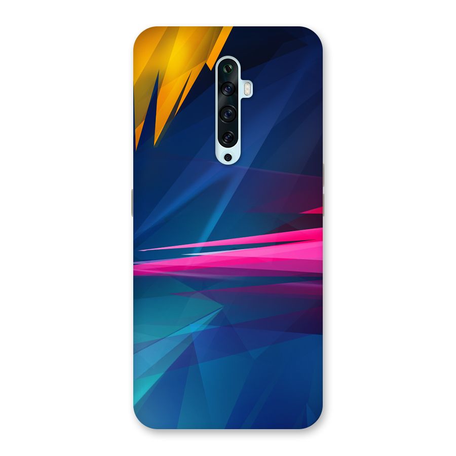 Blue Red Abstract Back Case for Oppo Reno2 Z