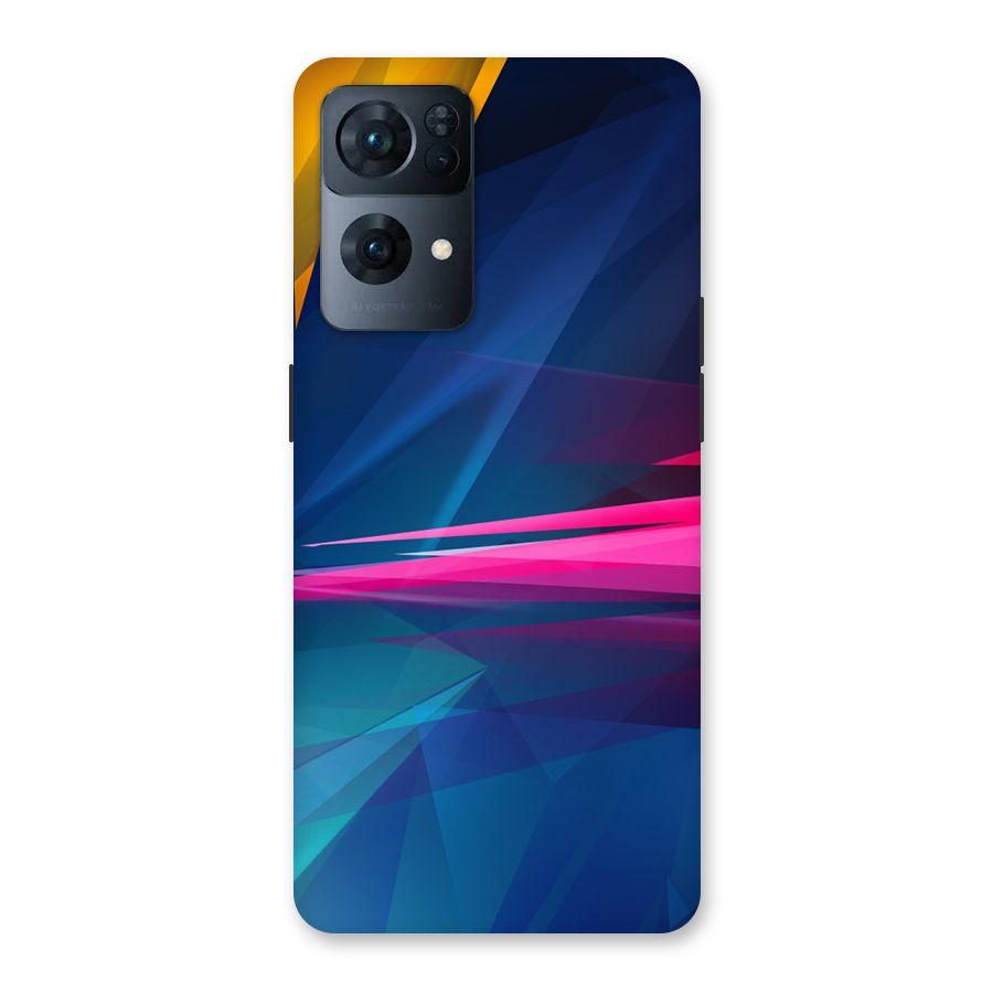 Blue Red Abstract Back Case for Oppo Reno7 Pro 5G