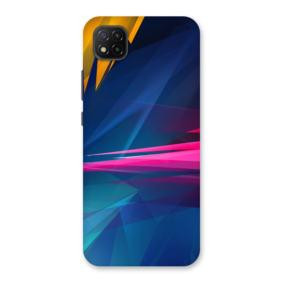 Blue Red Abstract Back Case for Poco C3