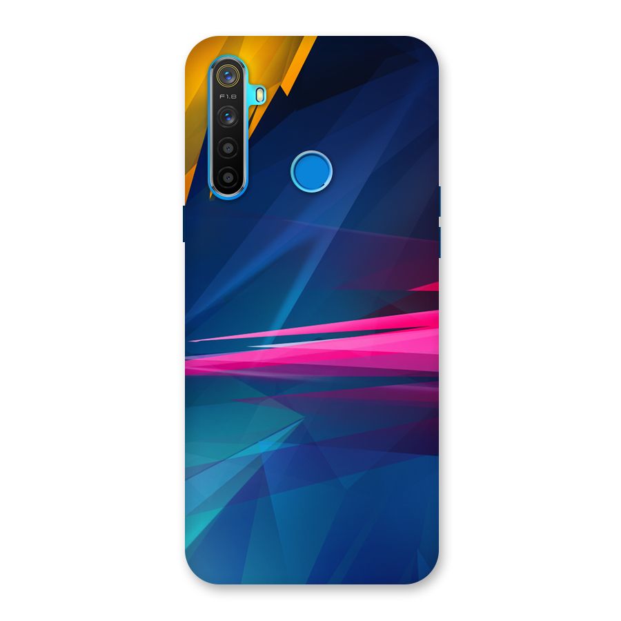 Blue Red Abstract Back Case for Realme 5