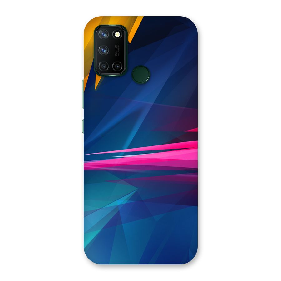 Blue Red Abstract Back Case for Realme 7i