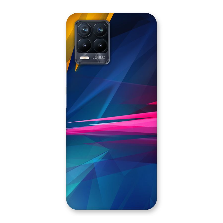 Blue Red Abstract Back Case for Realme 8 Pro