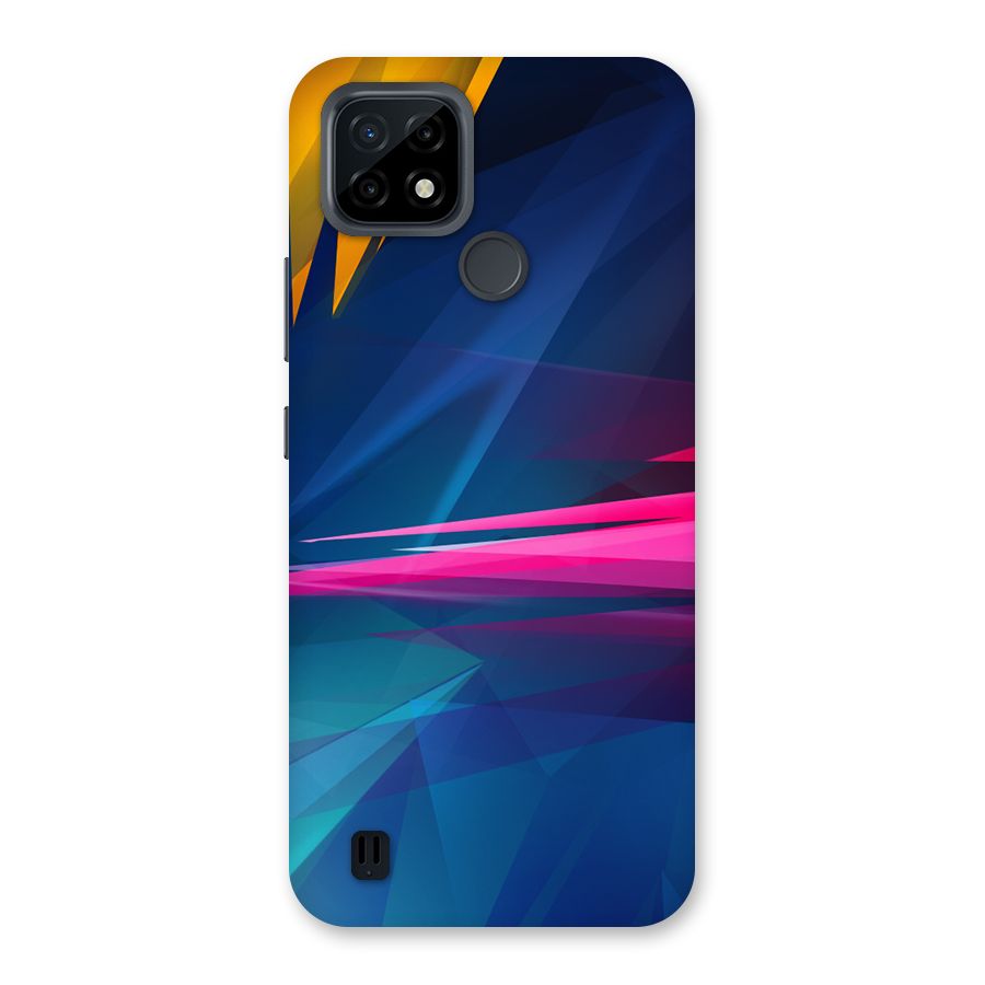 Blue Red Abstract Back Case for Realme C21