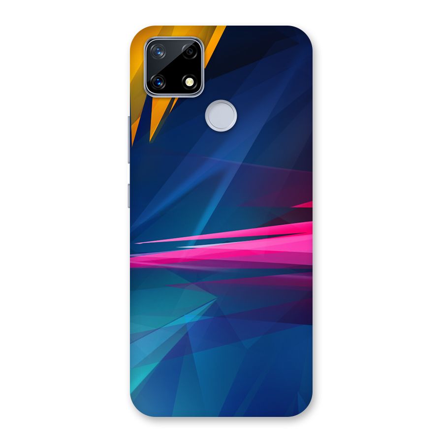 Blue Red Abstract Back Case for Realme Narzo 20