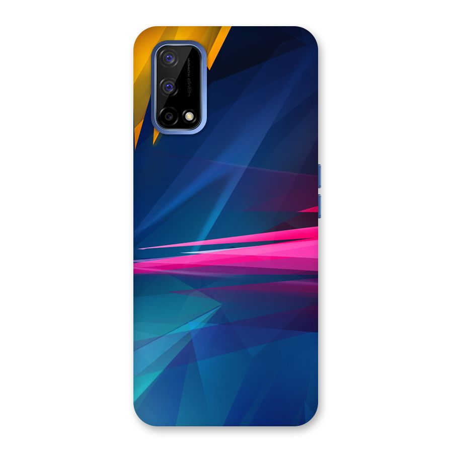 Blue Red Abstract Back Case for Realme Narzo 30 Pro