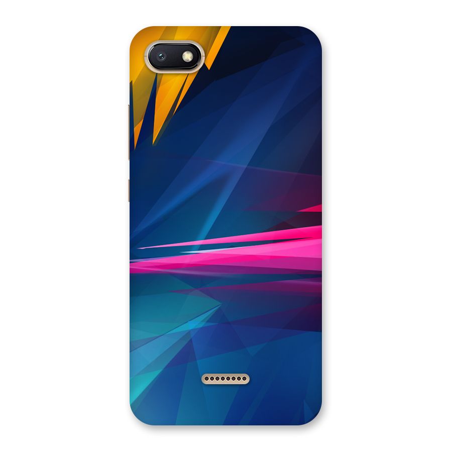 Blue Red Abstract Back Case for Redmi 6A