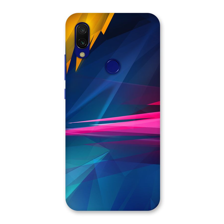 Blue Red Abstract Back Case for Redmi 7
