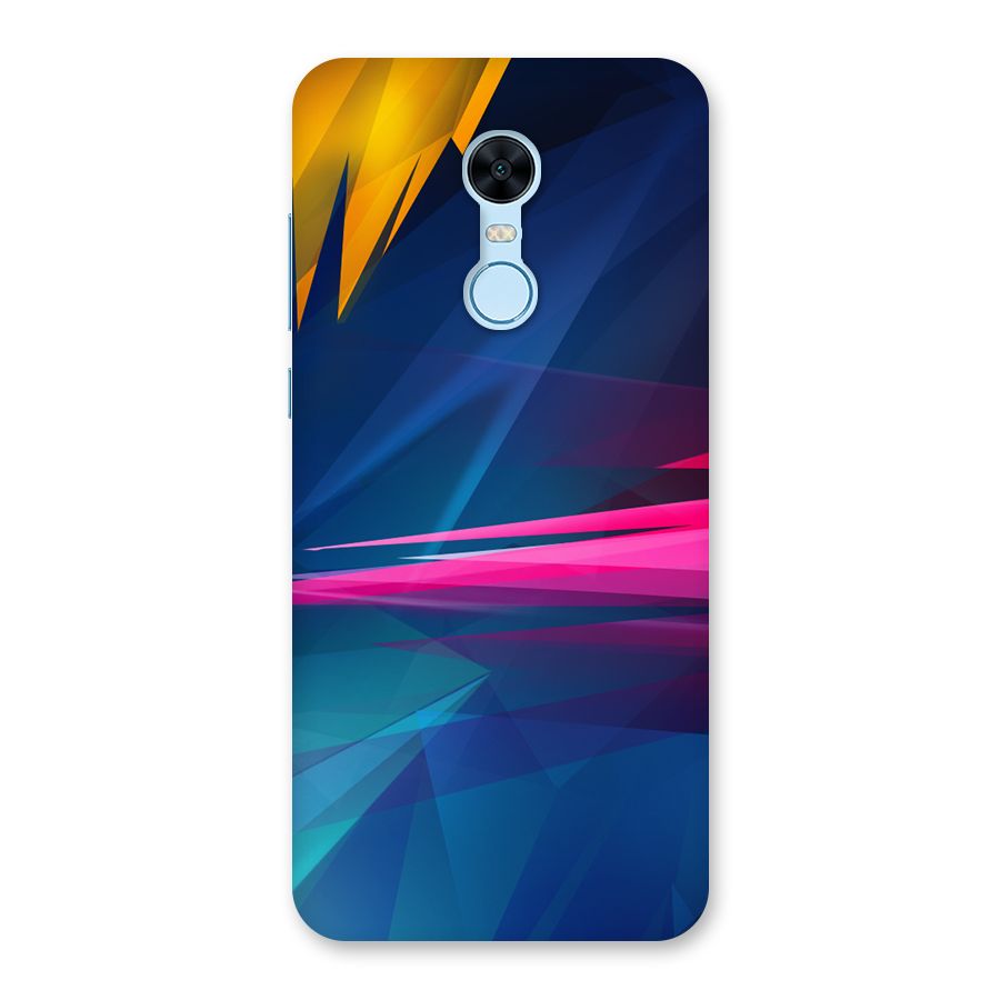 Blue Red Abstract Back Case for Redmi Note 5