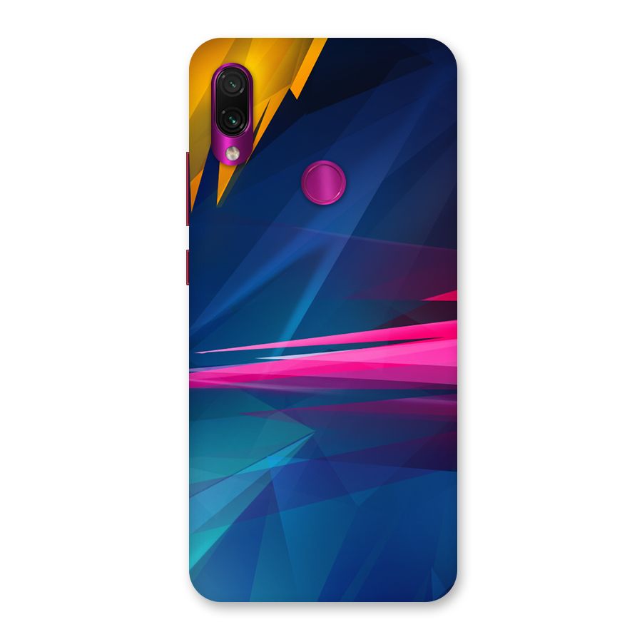 Blue Red Abstract Back Case for Redmi Note 7 Pro