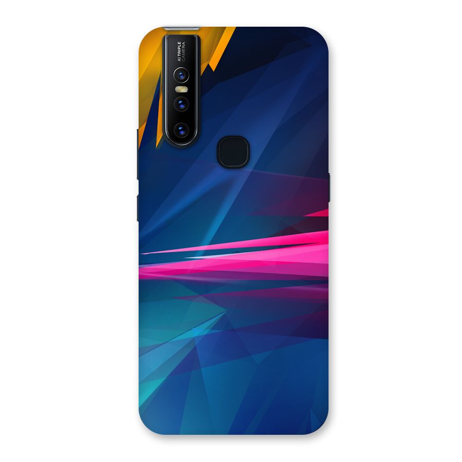Blue Red Abstract Back Case for Vivo V15