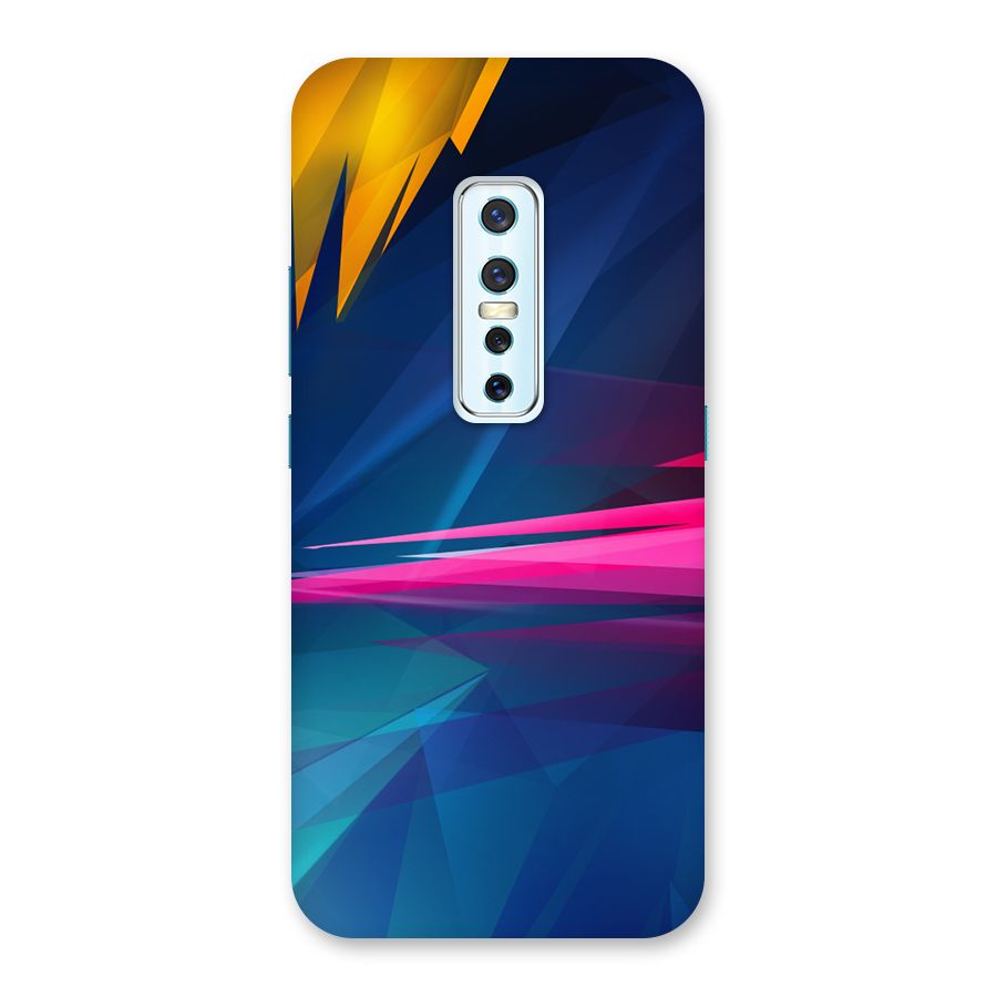Blue Red Abstract Back Case for Vivo V17 Pro