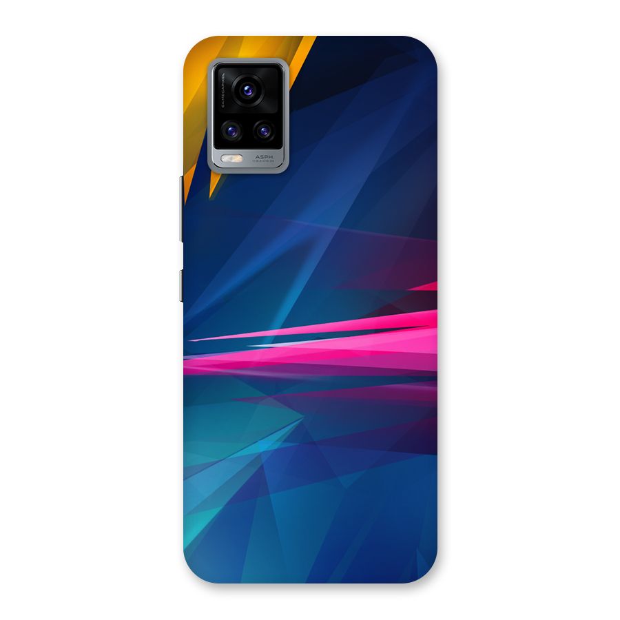 Blue Red Abstract Back Case for Vivo V20