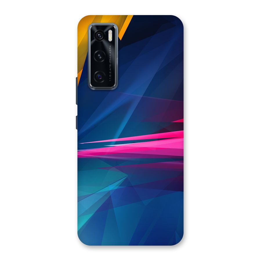 Blue Red Abstract Back Case for Vivo V20 SE