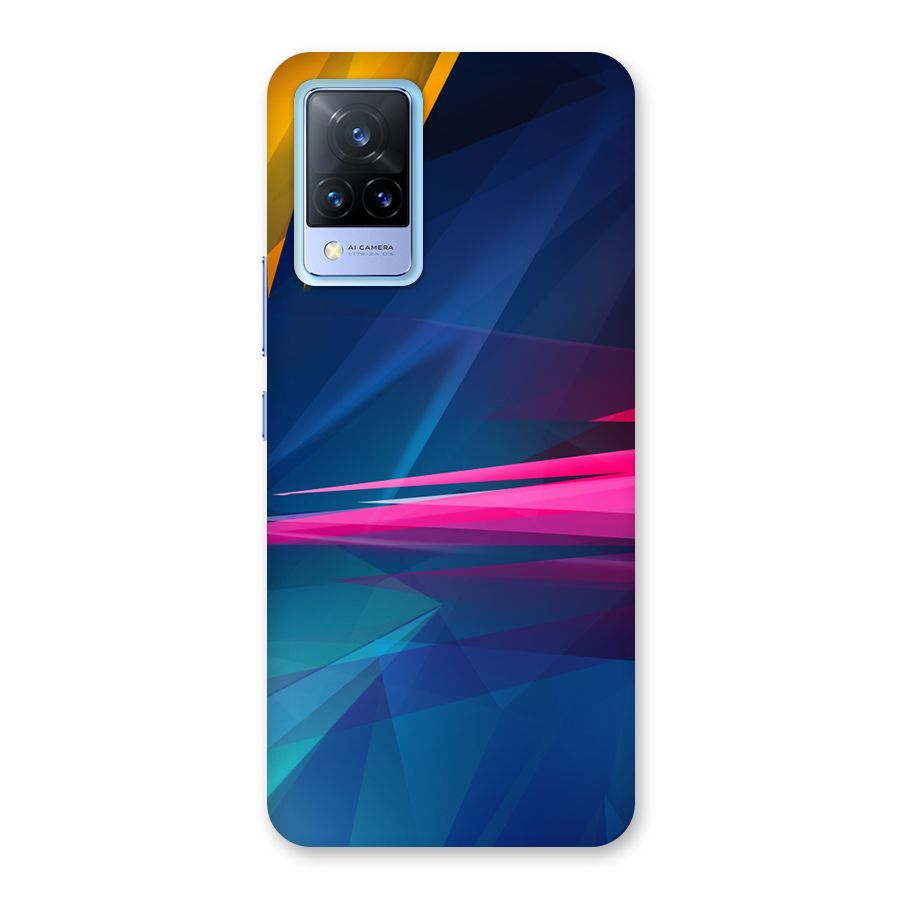 Blue Red Abstract Back Case for Vivo V21 5G