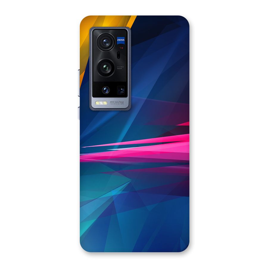 Blue Red Abstract Back Case for Vivo X60 Pro Plus