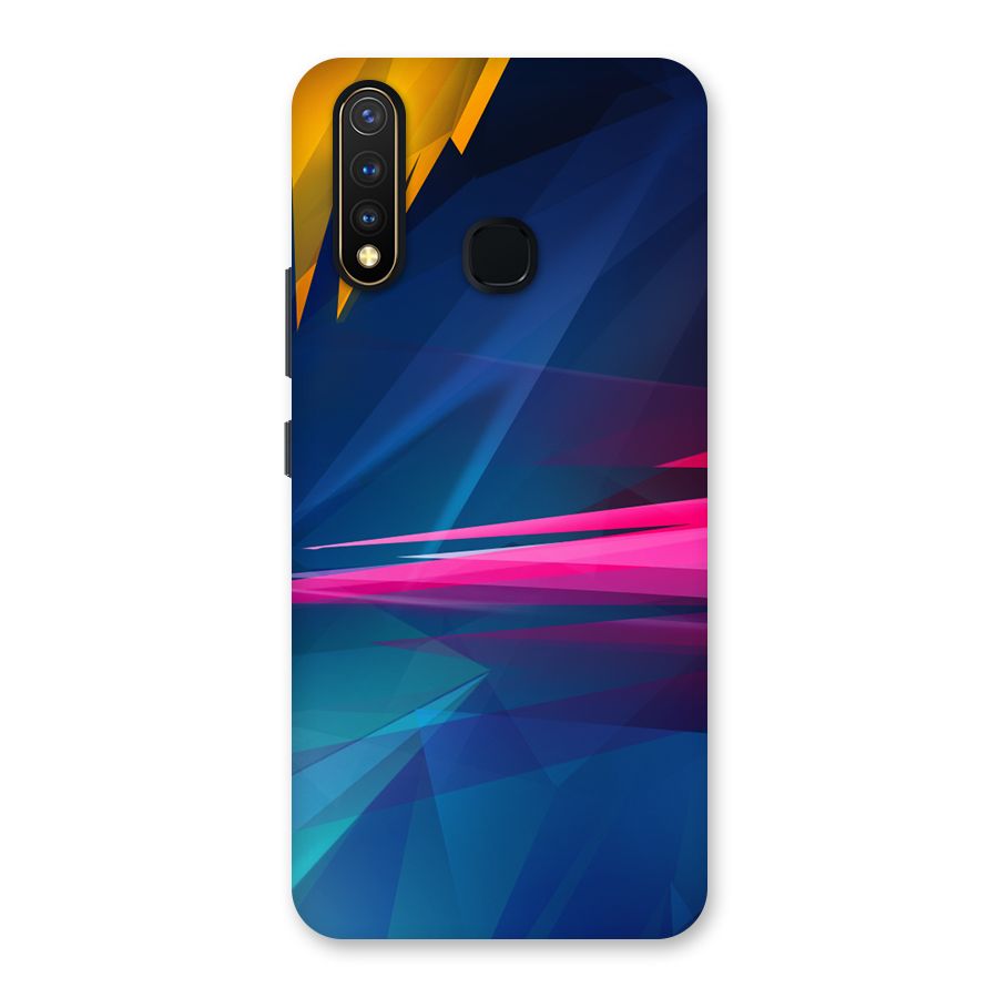 Blue Red Abstract Back Case for Vivo Y19